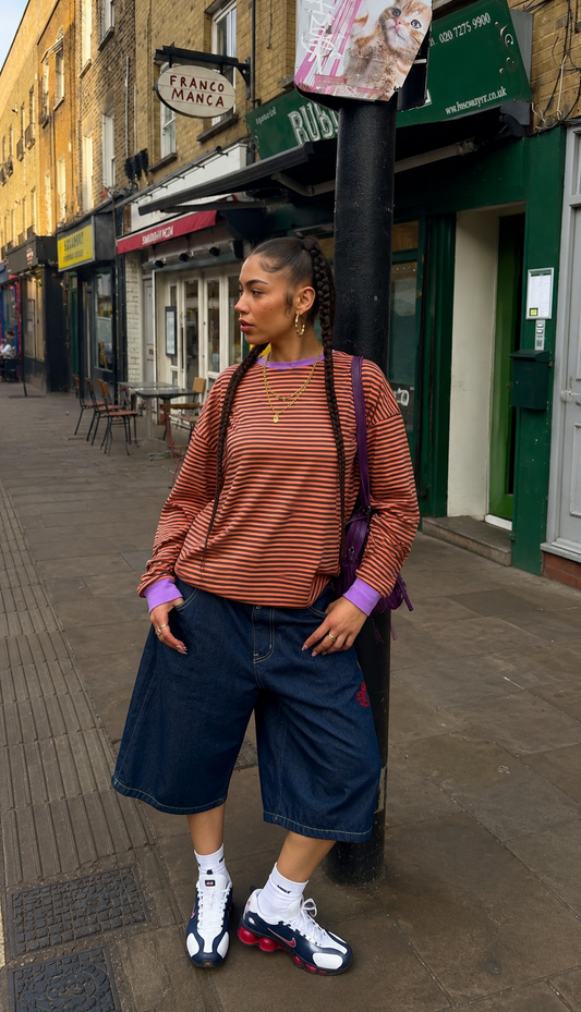 Orange Stripe Longsleeve